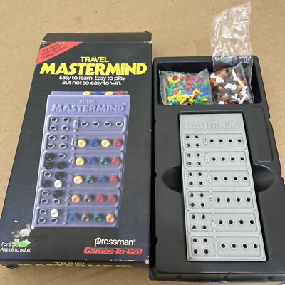 Vintage 1988 Travel Mastermind Board Game Pressman Strategy Game