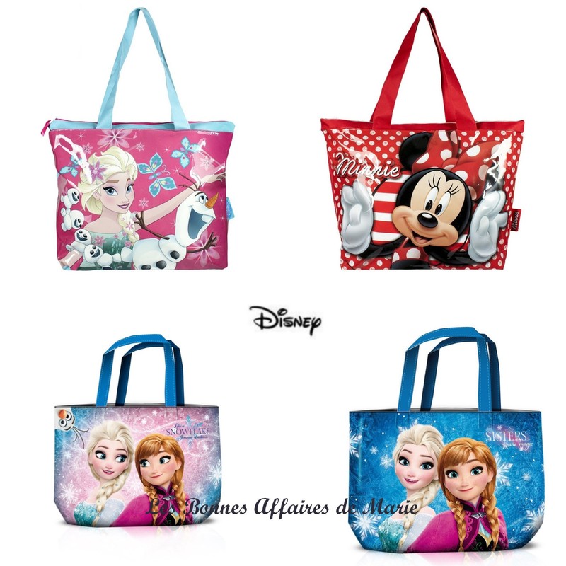 Disney - NouveautÃ© - Sac De Plage Ou Shopping La Reine Des Neiges Ou Minnie Neuf
