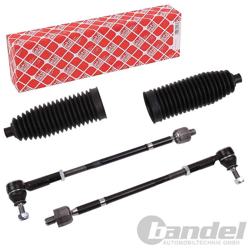 2x Febi Biellette Rotule De Direction Soufflet Cardan Pour Vw Transporter T4 Box