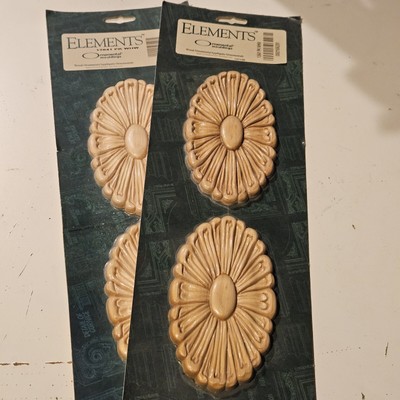 Elements Moulings OAK Wood Cabinet Furniture Applique ONLAY 2 Sets
