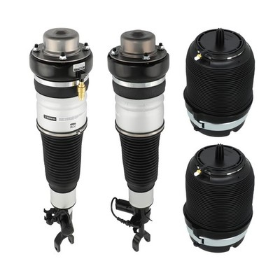 2X Federbein Stoßdämpfer Vorne + 2X Luftbalg Hinten for Audi A6 C6 4F 4F0616001J
