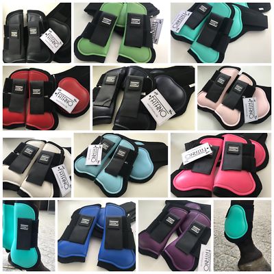 FATANO 4er Set Spring Gamaschen Beinschutz Hartschalengamaschen Sehnenschoner St