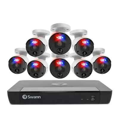 Swann 16-Channel 8-Camera 4K Professional Enforcer 2TB NVR Security System NEW