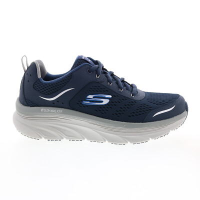 Мужские кроссовки Skechers DLux Walker Blue Extra Wide Lifestyle Обувь