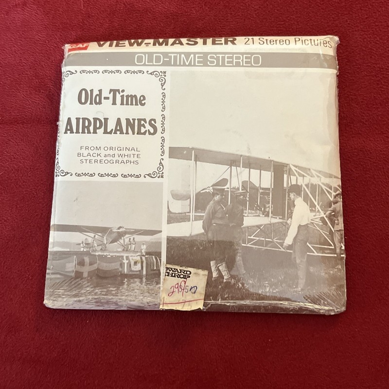 Old Time Airplanes Original Stereographs GAF View-Master 3 Reel Packet