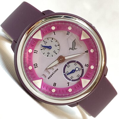 Seiko Appetime Airlines Women's Men's Plum Pink Watch Multifunction VD77-0010