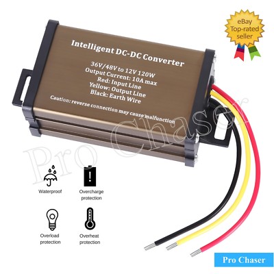 GOLF CART voltage reducer converter 48V to 12V 10A 120W