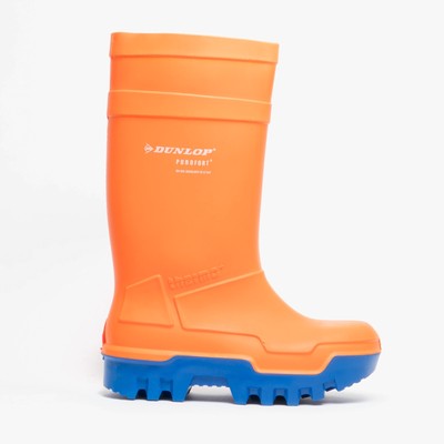 orange dunlop boots