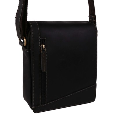 Ladies Mens Oiled Leather Cross Body/Shoulder Bag by Visconti; Merlin Travel