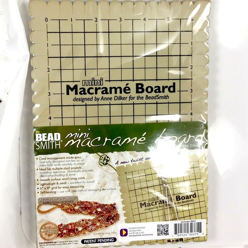 Beadsmith MACRAME BOARD MINI - 7.5x10.5" for DIY Craft Jewelry