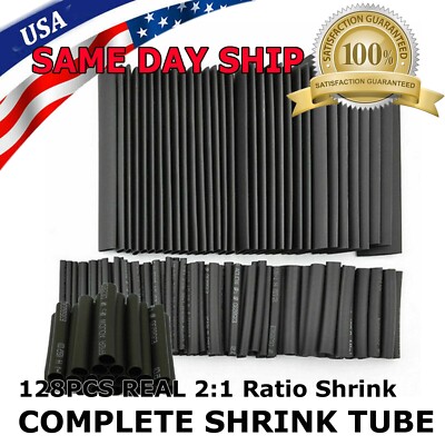 127pcs Heat Shrink Tubing Electrical Wire Insulation Cable Connection Sleeve Kit