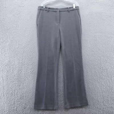 Talbots Womens Raleigh Bootcut Dress Pants 14 Gray Stretch Rayon Blend Career