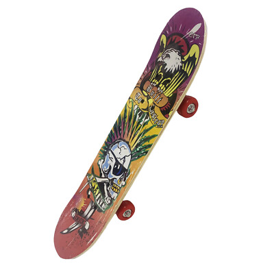 Skateboard Skate In Legno varie Fantasie A SCELTA Colorato Bambini Ragazzi 60cm