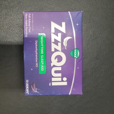 ZzzQuil Nighttime 72 Count LiquiCaps Sleep Aid