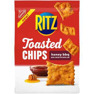 RITZ Toasted Chips Honey BBQ Crackers, 8.1 oz exp 3/25