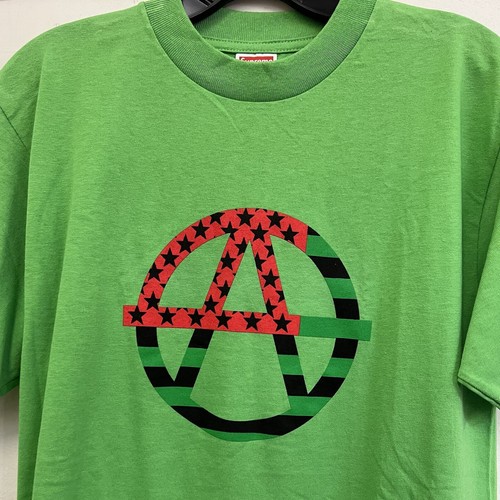 SS08 Supreme ANARCHY FLAG TEE Green Sz M medium T-Shirt