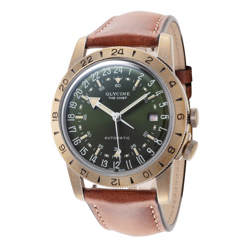 Pre-owned Glycine Men's Gl0413 Airman The Chief 40mm Automatic Watch