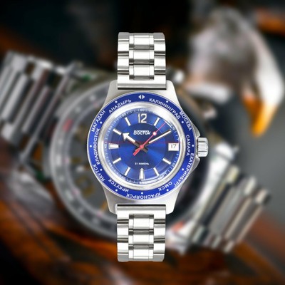 Pre-owned Vostok Amphibian Russian Diver Automatic Wristwatch - Usa Seller