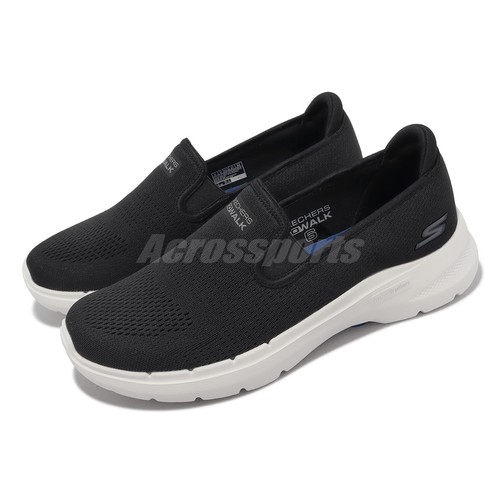 Мужские повседневные лоферы без шнурков Skechers Go Walk 6-Proctor Black White 216280-BLK