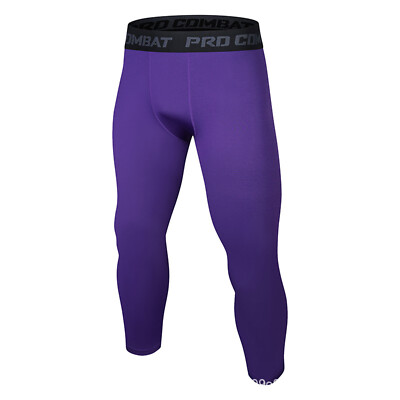US Men's Athletic 3/4 Compression Pants Tights Sports Base Layer Bottoms Pants