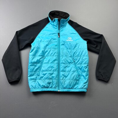 Rossignol Clim Light Puffer Jacket Boys Girls 12 Quilted Blue Full Zip Polyester