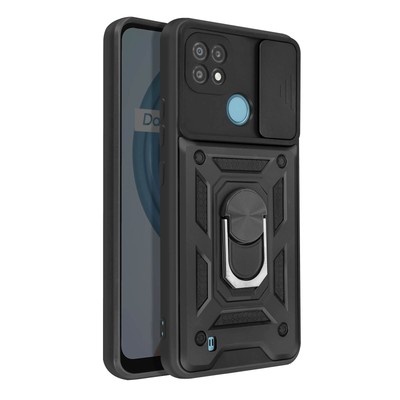 Case for Samsung Galaxy A14 5G with Camera Cover and Ring Support Black