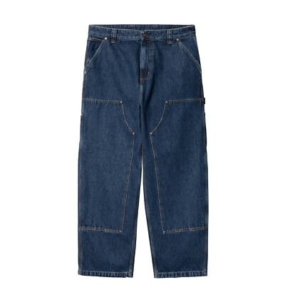 CARHARTT WIP Nash Double Knee Pant I032106 Blue Stone Washed  S