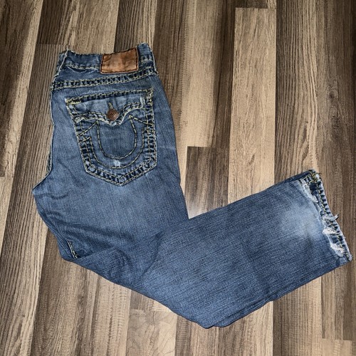 Vintage Y2K Tru Religion Jeans Denim Pants Blue 36x29 Made