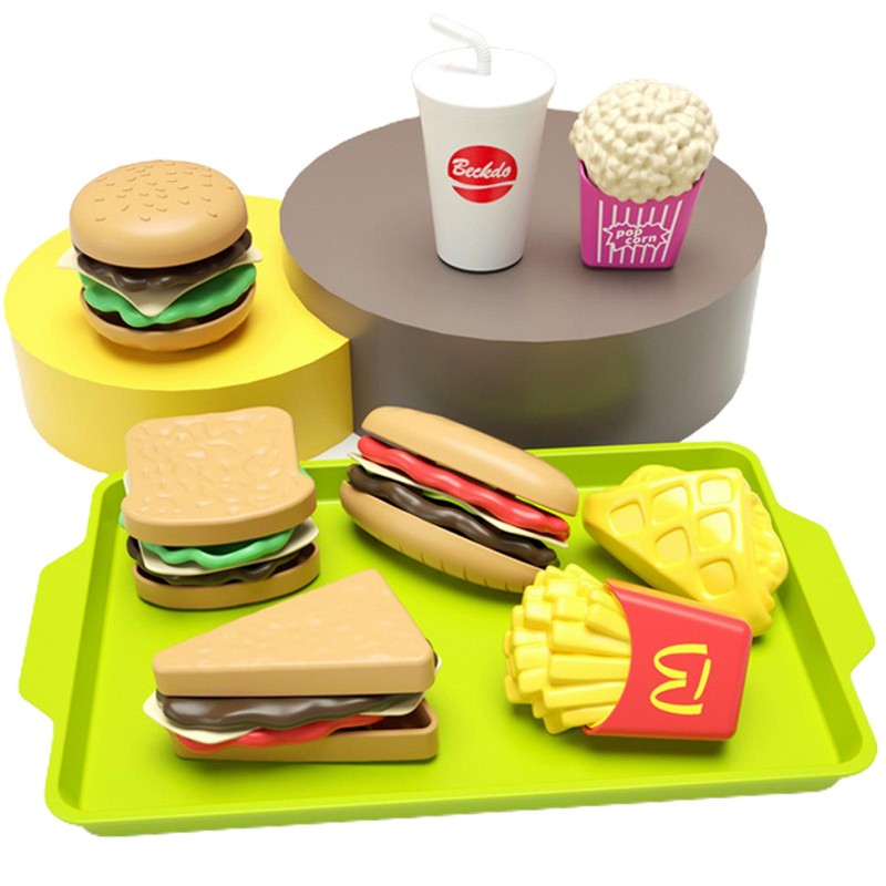 Pretend Play Kitchen Toy Food Set For Kids And Toddlers