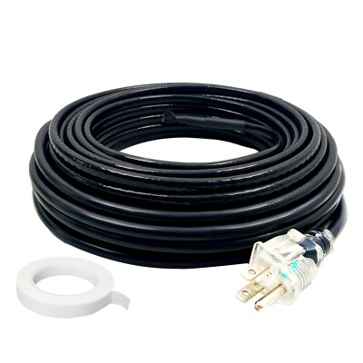 MAXKOSKO Heat Trace Self-Regulating Freeze Protection Cable Pipe/Roof/Gutter