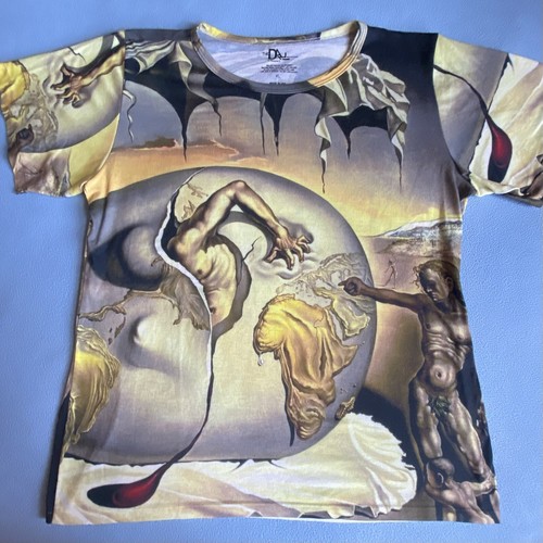 トップス 90s Salvador Dali Museum T shirt XL 90s Salvador Dali, Faded Painter T-Shirt - Faded Black