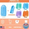NFSVLB Finger Tooth Brushing Baby Toothbrush 4 Pcs with 4 Travel Storage Case,Food Grade Silicone Baby Finger Toothbrush,Soft Infant Toothbrushes for Toddlers 6-36,Infant Oral Cleaner,Gum Brush