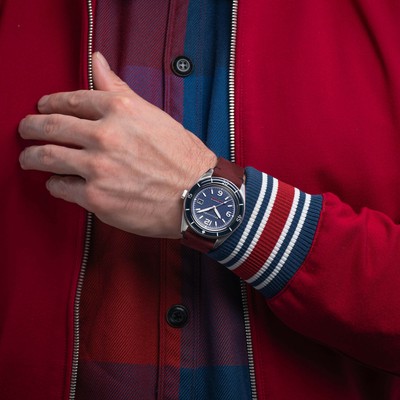 Pre-owned Spinnaker Fleuss Automatic Prussian Blue