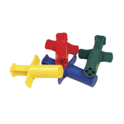 Creativity Street Dough Extruder Set, Assorted Colors, Set of 12