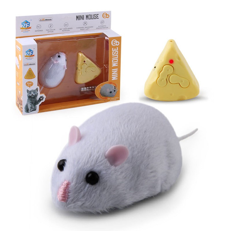 Mouse Robotic Cat Toy Remote Controlled Automatic Interactive Electric