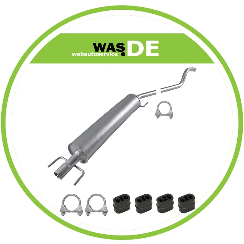 MittelschalldÃ¤Mpfer FÃ¼R Opel Astra H Ab. Bj. 2004-, Gtc 1.6, 105ps  Auspuff
