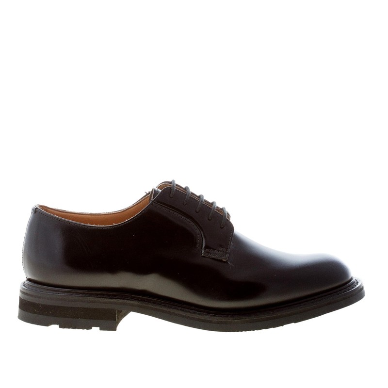Church'S Chaussures Homme Woodbridge Black Calf Leather Derby Plain Toe Goodyear