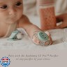 Suavinex Bonhomia Premium Baby Pacifier Clip with Ribbon, Stylish Binky Clips with Double Sided Design, Baby Accessories, Baby Essentials (0mo+), Mint