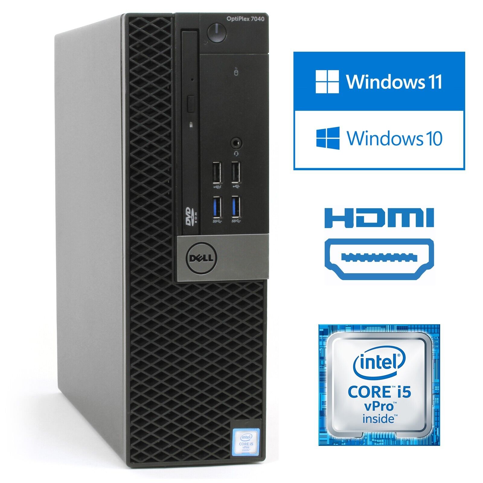 Dell OptiPlex 7040 Desktop SFF Core i5 32GB Ram 1TBSSD Wi-Fi Windows 11 Computer Dell OptiPlex 7040 Desktop SFF Core i5 32GB Ram 1TBSSD Wi-Fi Windows 11 Computer