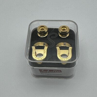Schaller S-Locks Strap Lock System in Gold
