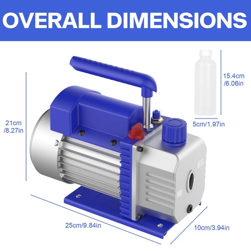 VALUE Refrigeration Vacuum Pump Refrigeration Air Conditioning Pump Air 3CFM 1/4