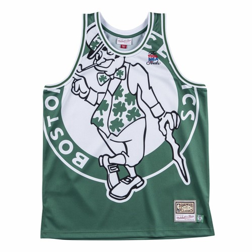 Мужская майка Mitchell & Ness NBA Big Face Бостон Селтикс