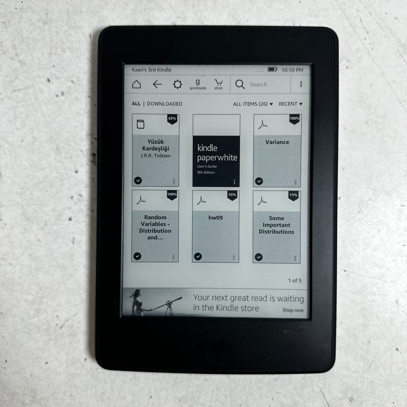 キンドル Kindle Paperwhite 8GB Black Amazon Kindle Paperwhite 6.8