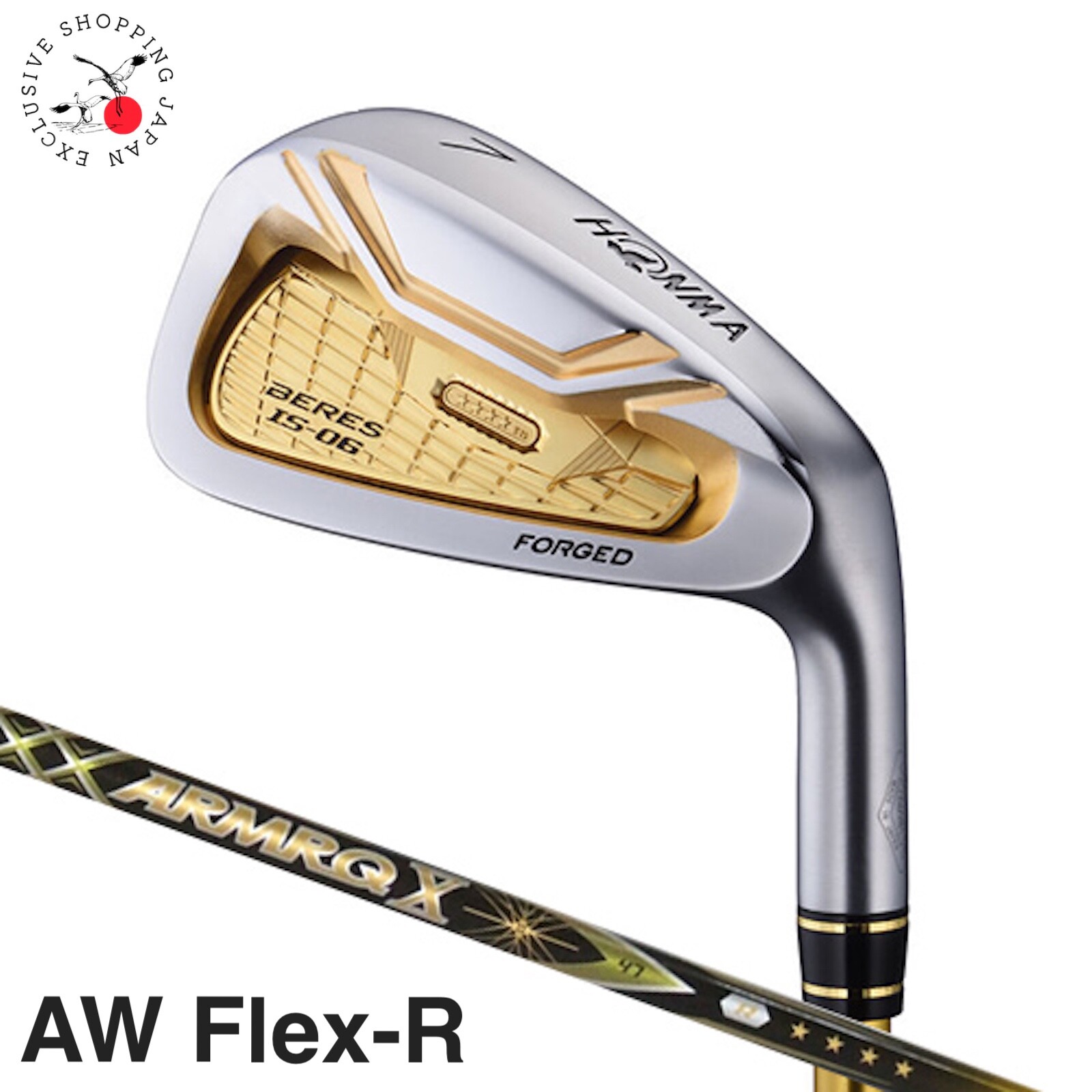HONMA Golf Beres IS-06 Iron Club AW Loft 51.5 ARMRQ X 47 4S