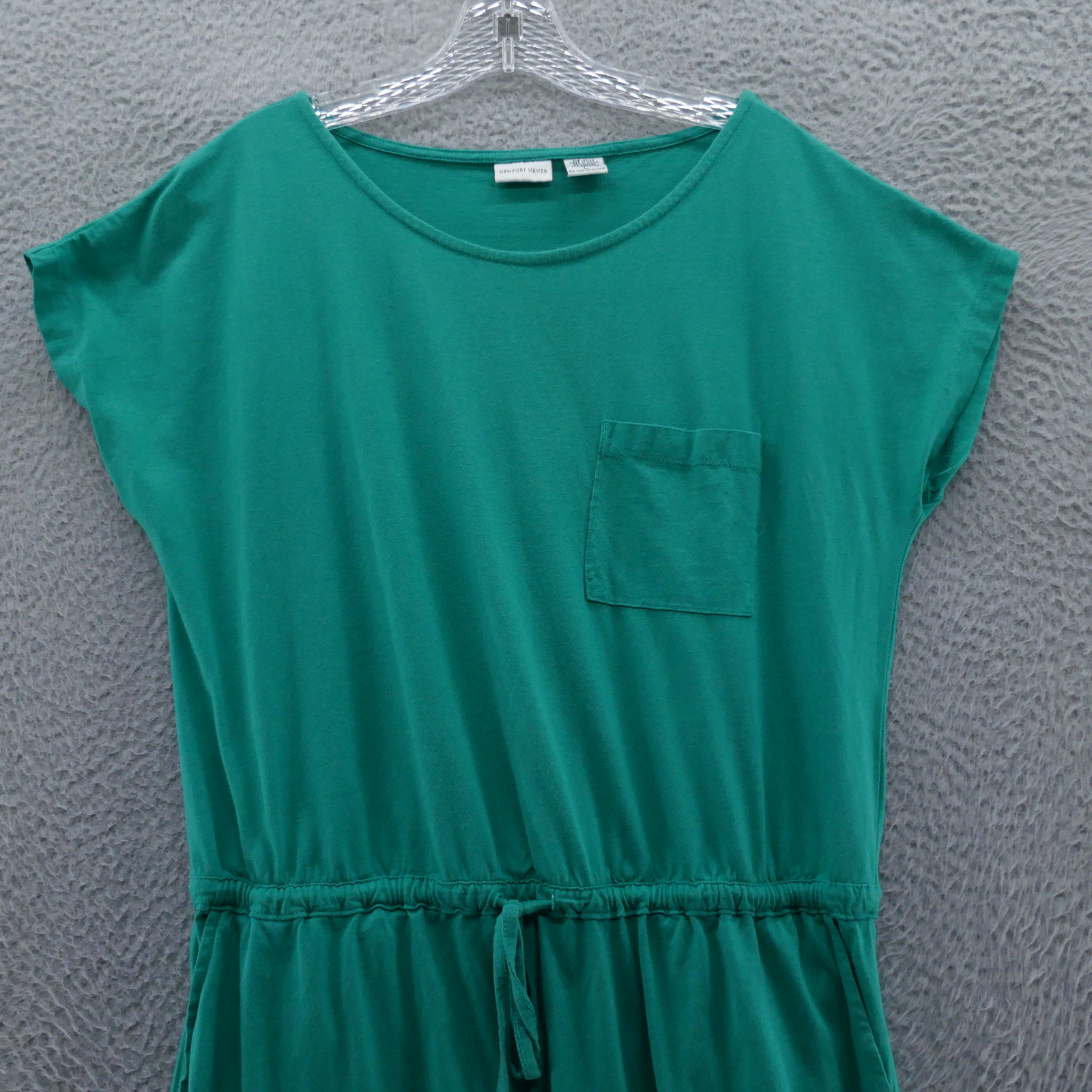 Newport News Womens Vintage Knit Maxi Dress Large Green