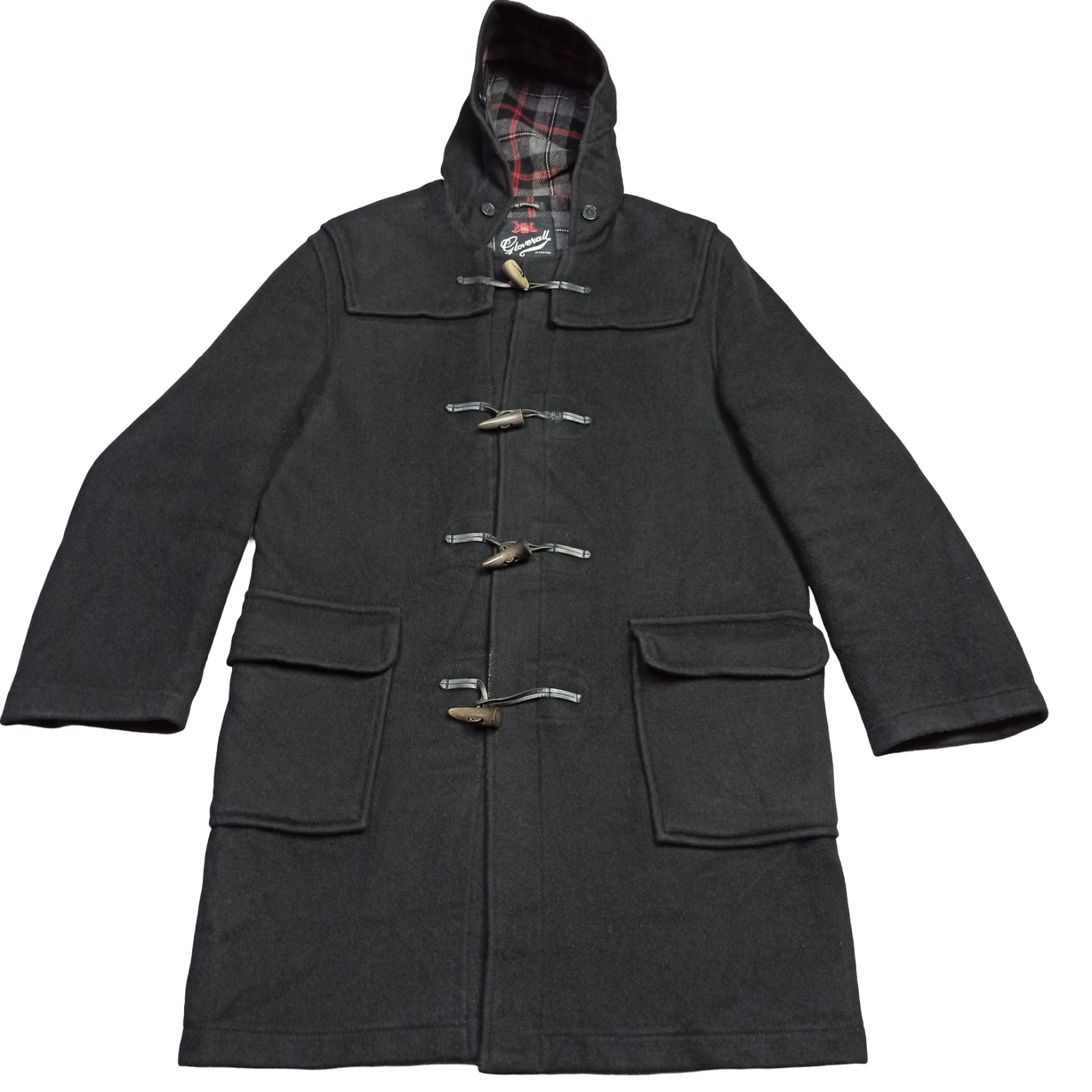 Gloverall Mens Wool Duffle Coat GB-40 EUR-50 Black Toggle