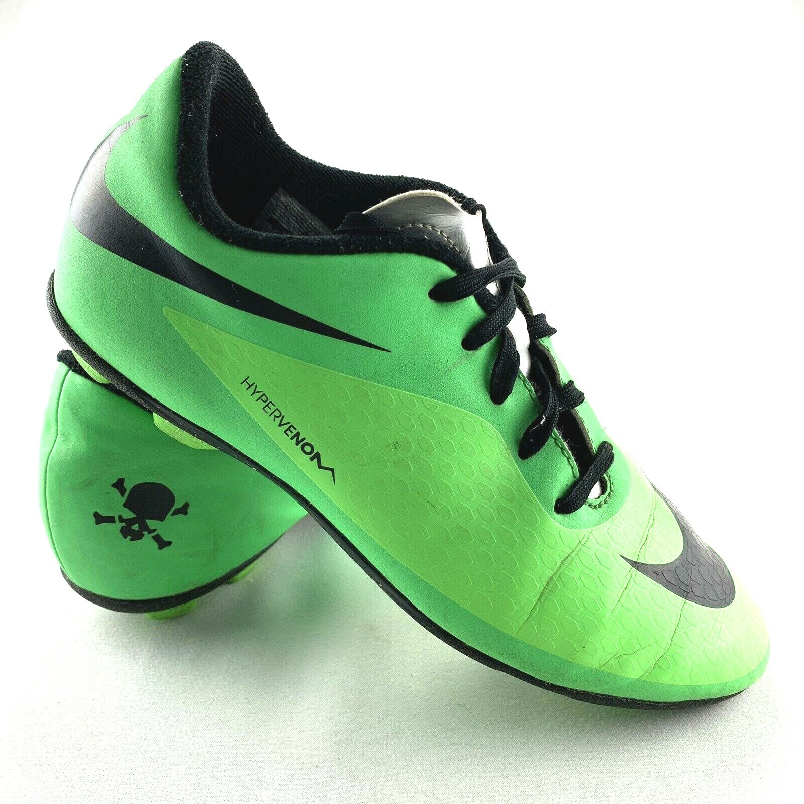 NIKE HyperVenom Phade FG Youth Size 4 Lime Green Soccer Cleats | 599073-303  | eBay