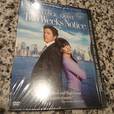 Two Weeks Notice (DVD, 2003, Full Screen Edition) Snap Case Sealed Brand New