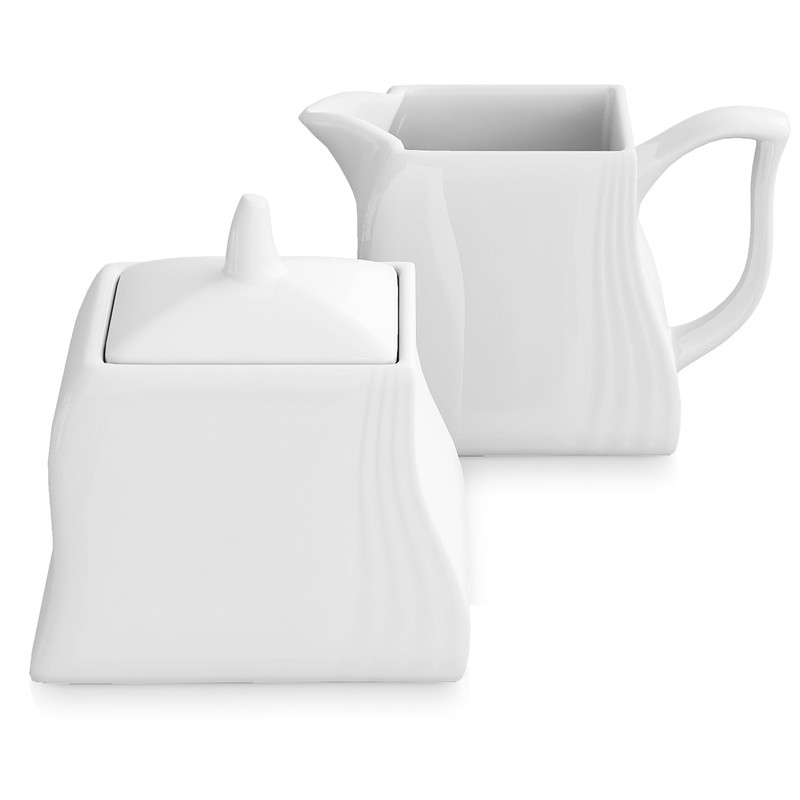 Malacasa Amparo 3-Teilig Porzellan Milch Und Zucker Set Zuckerdose MilchkÃ¤Nnchen