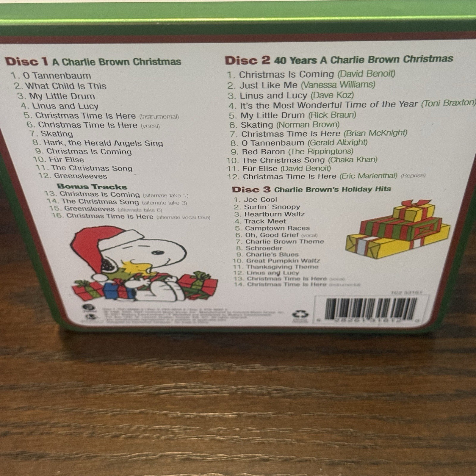 A Charlie Brown Christmas Original Sound Track Vince Guaraldi 3 CDs in CD Tin